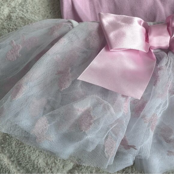 Baby Essentials | Pink and White "Cutest Bunny Ever" Onesie & Tutu Set | Size 9M - Picture 7 of 11